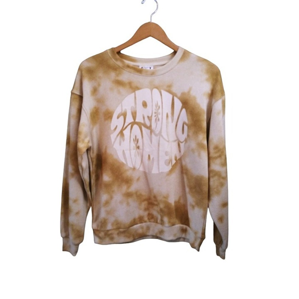 Isaac Morris Tie Dye Strong Women‎ Sweatshirt XS NWT